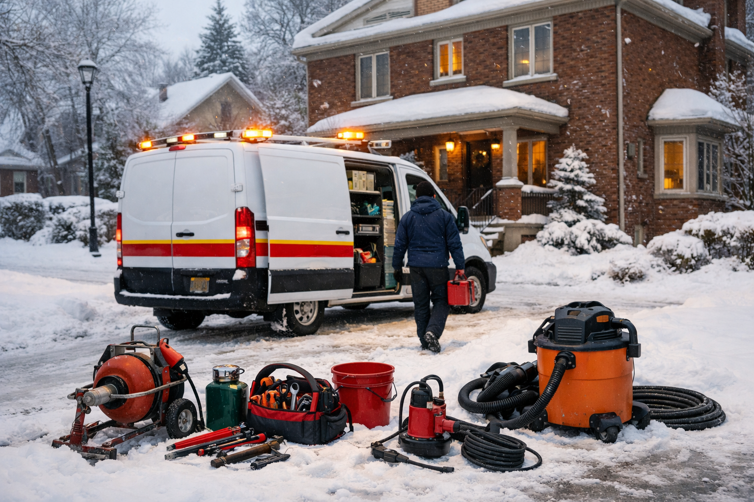 Emergency water heater replacement service Montreal winter response