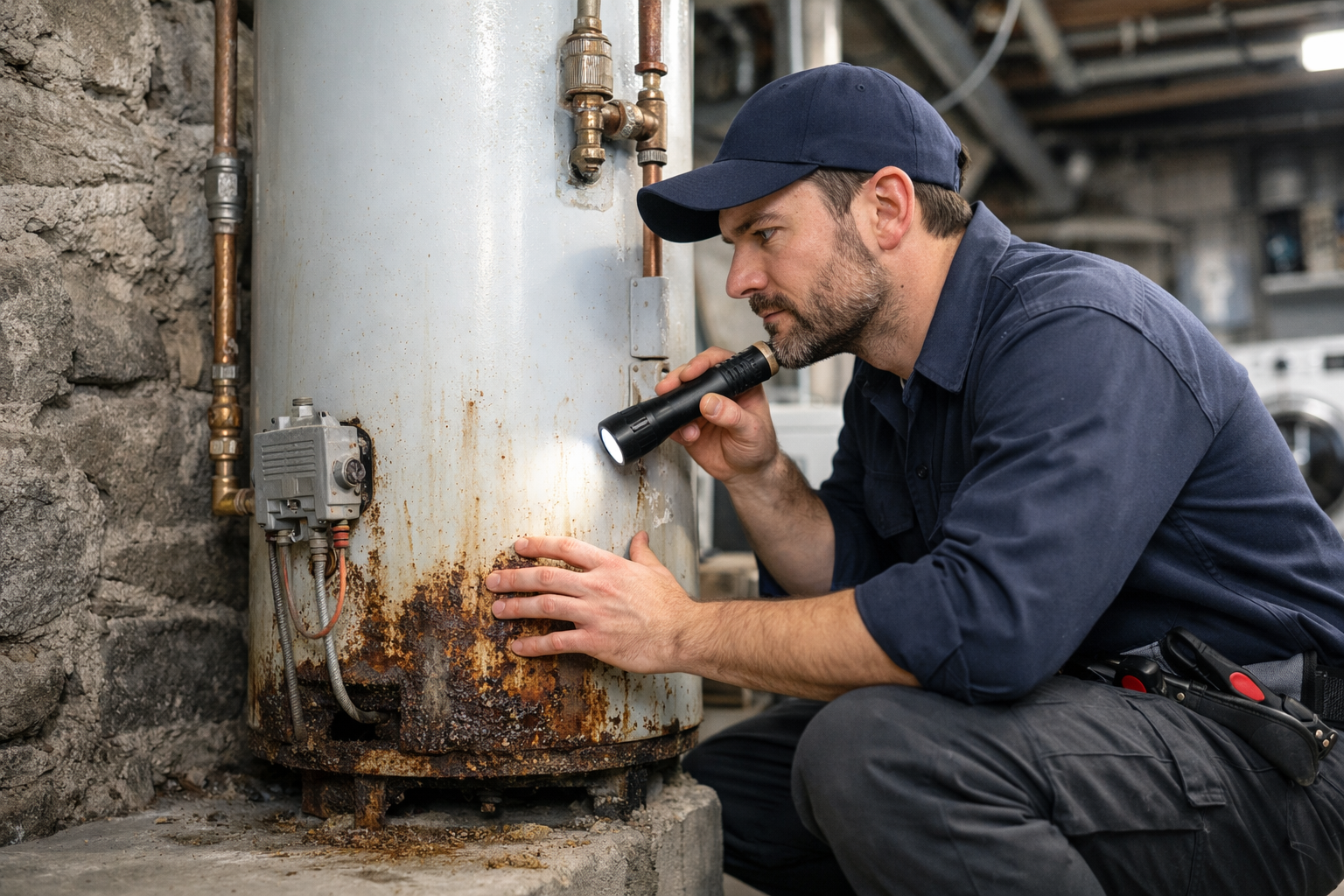 Montreal water heater replacement inspection by certified plumber