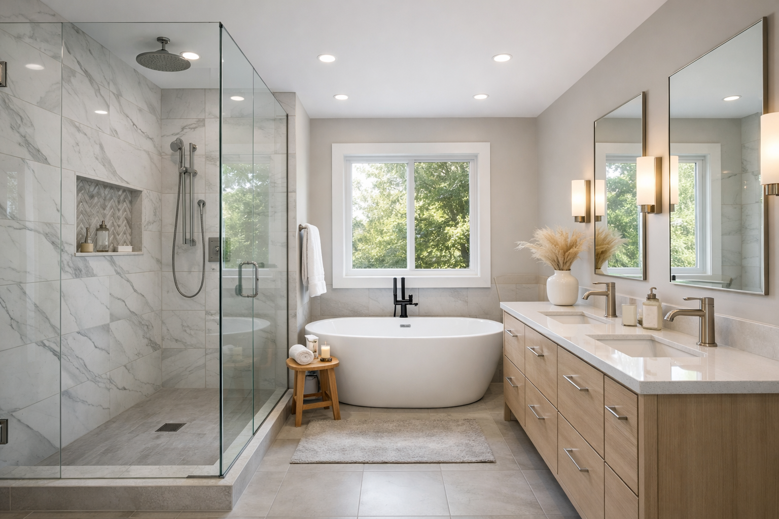 bathroom renovation budget montreal completed project showcasing value and craftsmanship